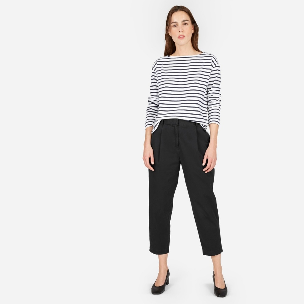 NWOT Everlane Slouchy Chino Pant Black sz 12